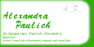 alexandra paulich business card